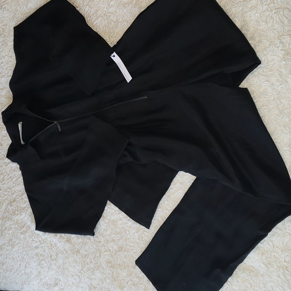 Stillwater The Parker Long Sleeve Jumpsuit Black Medium - Picture 6 of 11
